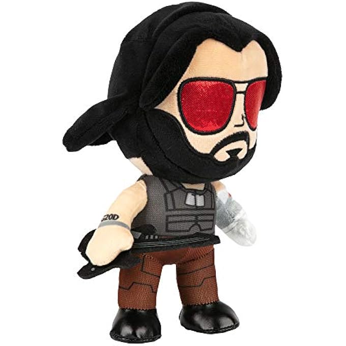 STRBOXONG CYBERPUNK 2077 M8Z JOHNNY SILVERHAND PLUSH STUFFED TOY, MULTI-COLORED, 8.75" TALL - Image 1
